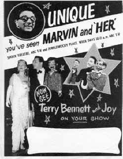 Even while performing on television, Terry and Joy appeared live on stage with Red Flannels