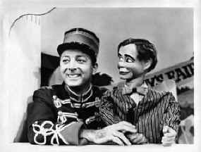 Terry and Red in a publicity still for WPIX's Let's Have Fun.  From the Bennett family collection.